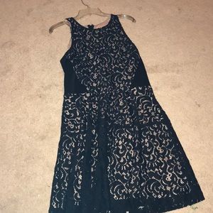 Black lace dress